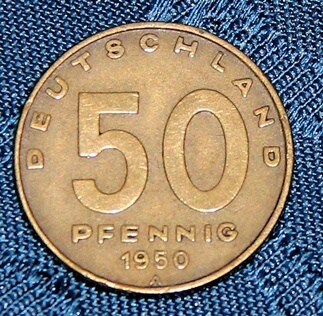 Foto 07, 50 Pfennig DDR VS 1949 und 1950