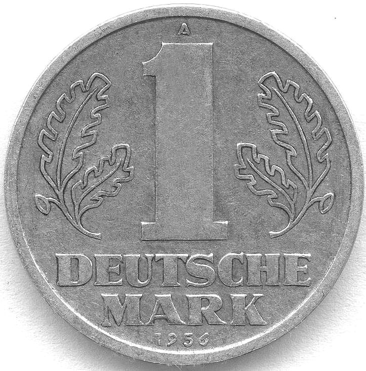 Foto 01, 1 Deutsche Mark DDR 1956-1963 VS