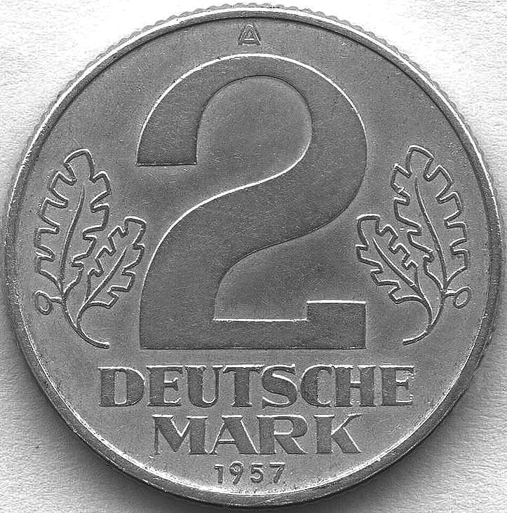 Foto 05, 2 Deutsche Mark DDR 1957 VS