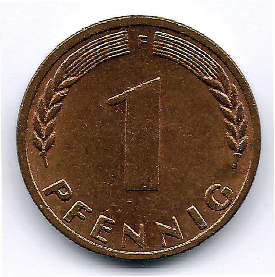 Foto 02, 1 Pfennig von 1948 VS