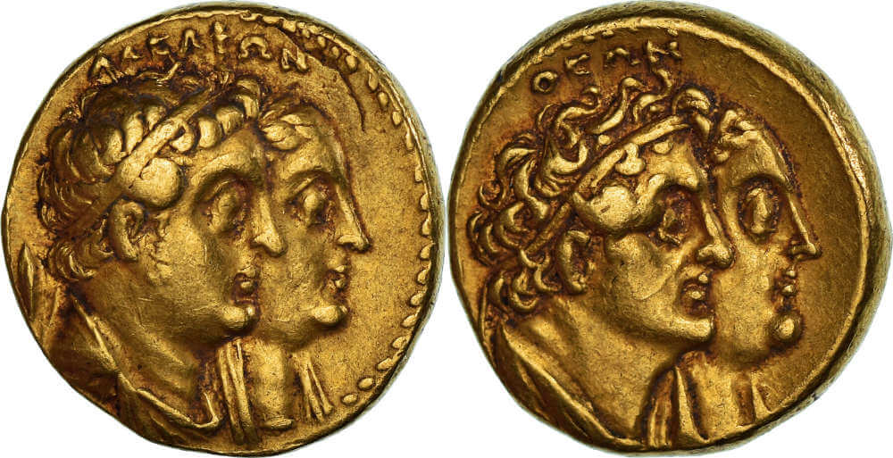 Griechen. Ptolemäerreich. Ptolemaios II. ½ Mnaieion, 270/65-261/0 v. Chr. Alexandria. Sehr Schön+. Comptoir des Monnaies. 9,000 EUR.