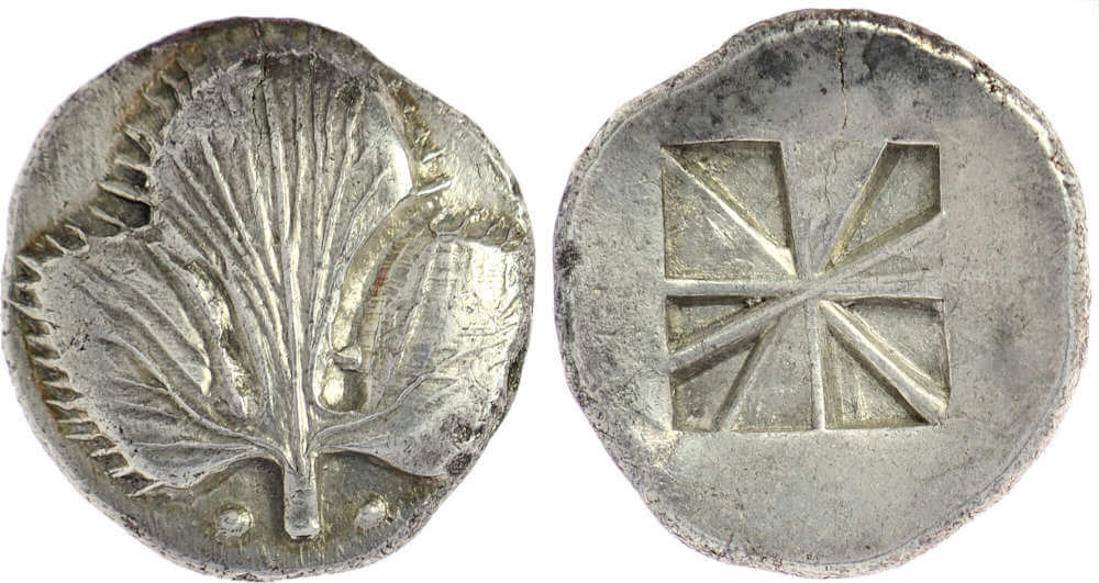 Griechen. Sizilien, Selinus. Didrachme, ca. 540-515 v. Chr. Vorzüglich. Kim J. Nazzi. Verkaufspreis: 4.600 EUR.