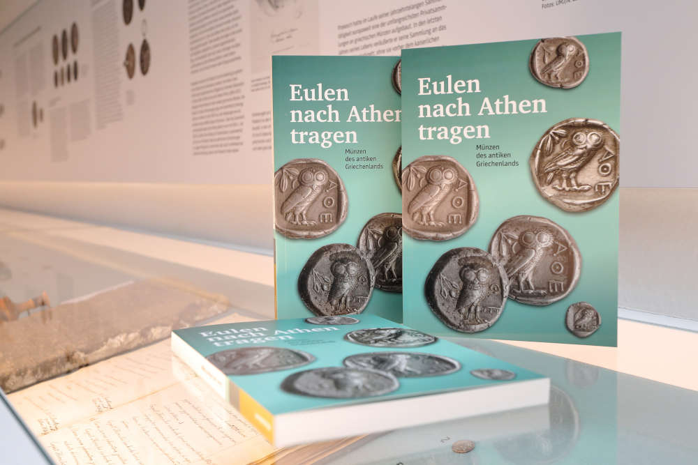 Ansicht „Eulen nach Athen tragen. Münzen des antiken Griechenlands“, Foto: Universalmuseum Joanneum/J.J. Kucek.