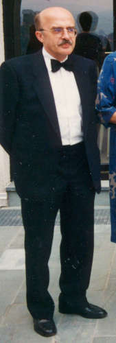 Raymond Weiller (1938-2022) bei einem Hochzeitsempfang im Mai 1989.