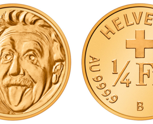 Schweiz. 1/4 Franken (Gold) 2020, Bern. CoCo CH-2020-0002. Bild: Swissmint.