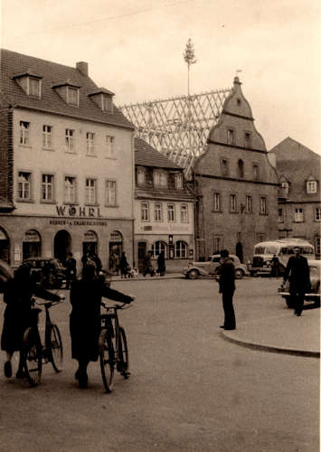 Rosmarkt Februar 1951. Foto: Bildarchiv Peter Hofmann.