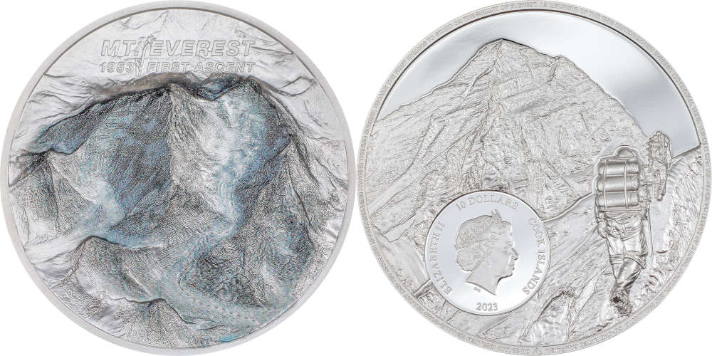 Cook Islands / 10 Dollar / Silber .999 / 2 Unzen / 45 mm / Auflage: 1.953.