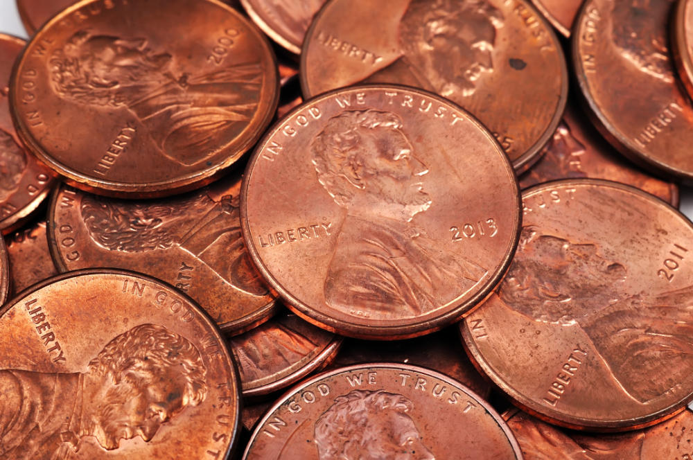 Können Sie sich vorstellen, wie eine ganze Million Münzen aussieht? Foto: vetkit via Shutterstock.