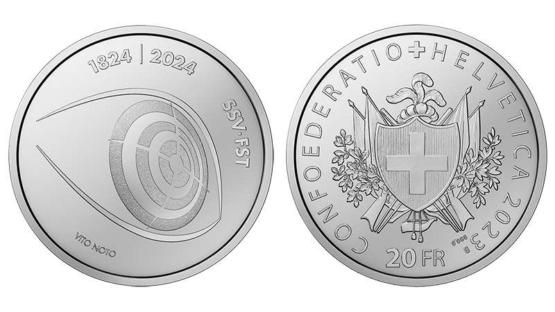 Schweiz / 20 Schweizer Franken / Silber 0.9999 / 20 g / 33 mm / Auflage: 15.000 (Unzirkuliert), 5.250 (Polierte Platte).