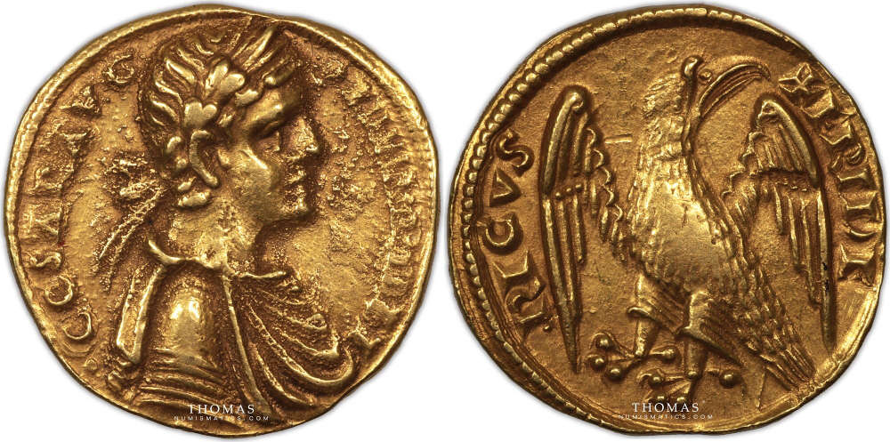 Italien. Friedrich II. von Hohenstaufen. Augustale, 1197-1250, Brindisi. AU55. Thomas Numismatics. Verkaufspreis: 11.000 EUR.