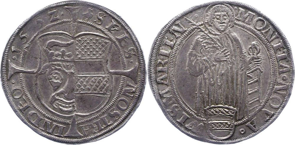 Altdeutschland. Mecklenburg-Wismar. Taler, 1552. Schöne Patina. Vorzüglich. Münzenhandlung Dirk Löbbers. Verkaufspreis: 7.500 EUR.