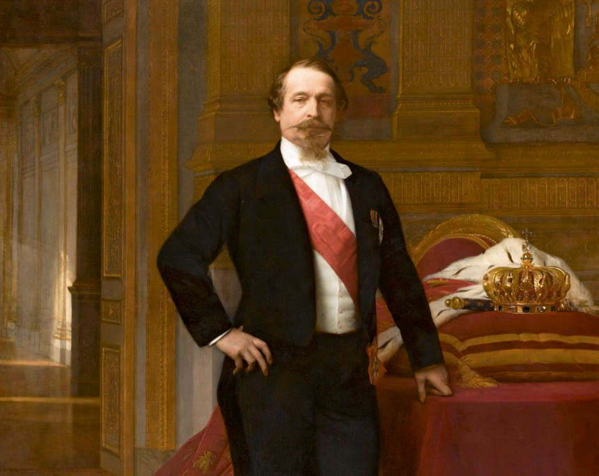 Napoleon III., Gemälde von Alexandre Cabanel, um 1865. Es war das Lieblingsporträt Kaiserin Eugénies, weil es seine Person am getreusten darstellte.