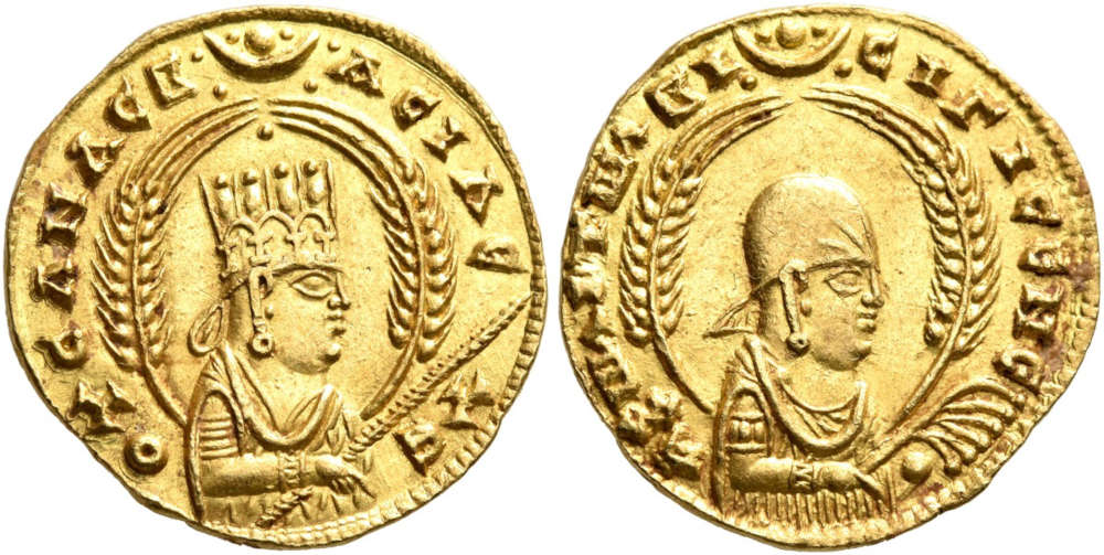 Los 279: Axum. Ousanas I, circa 325-345 n. Chr. AV Chrysos. Schätzung: 5’000 CHF.