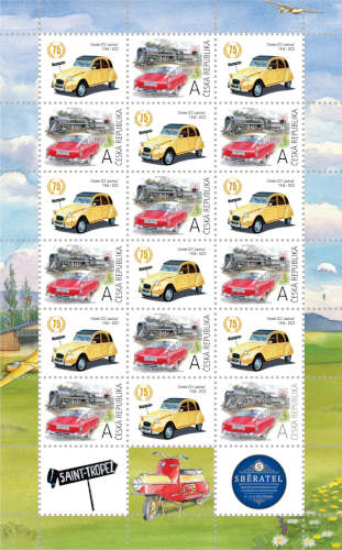 No, not real stamps but a great idea for all 2CV fans who want to show their passion on their letters.