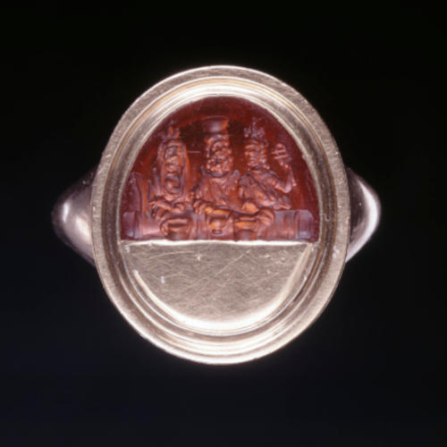 Ring mit römischem Intaglio aus Carneol. Foto: Trustees of the British Museum.