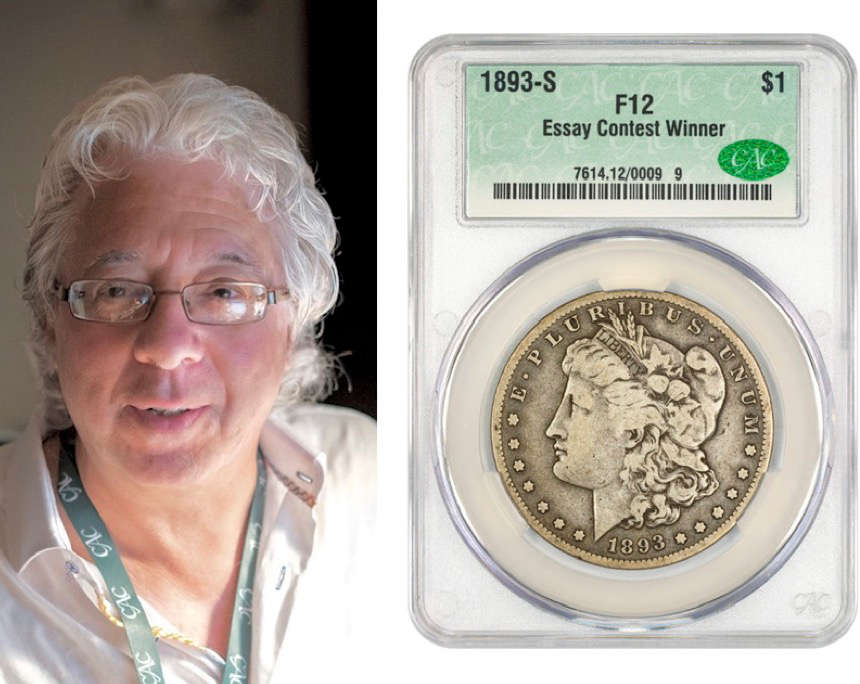 John Albanese, CAC Grading Founder, and a CAC-graded 1883-S $1.