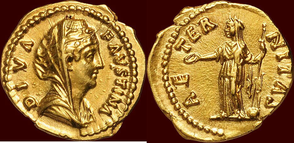 Römische Kaiserzeit. Faustina die Ältere. Aureus, 146-150, Rom.Vorzüglich. Munthandel G. Henzen. Verkaufspreis: 12.500 EUR.