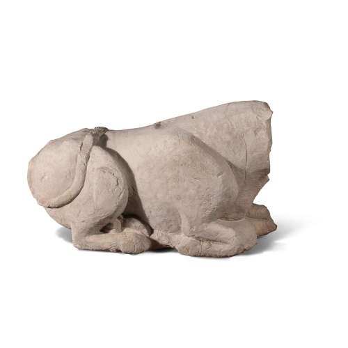 Statue eines Stieres, Teil eines Grabmonuments (?). Kalkstein, 5./4. Jahrhundert v. Chr., aus Santaella (Córdoba). © Museu d’Arqueologia de Catalunya.