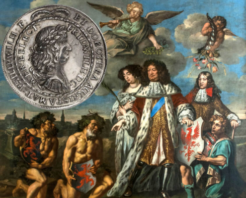 Zeitgenössische Allegorie auf den Großen Kurfürsten Friedrich Wilhelm von Brandenburg.