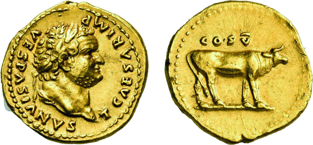Los 1303: Römisches Kaiserreich. Titus. 79-81 n. Chr. Aureus. Taxe: 16.000 EUR.