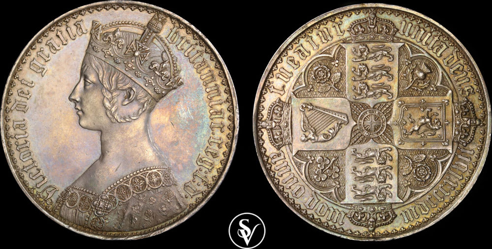 Großbritannien. Victoria. Gothic Crown 1847. PCGS PR61. SVcollector. Verkaufspreis: 16.000 EUR.