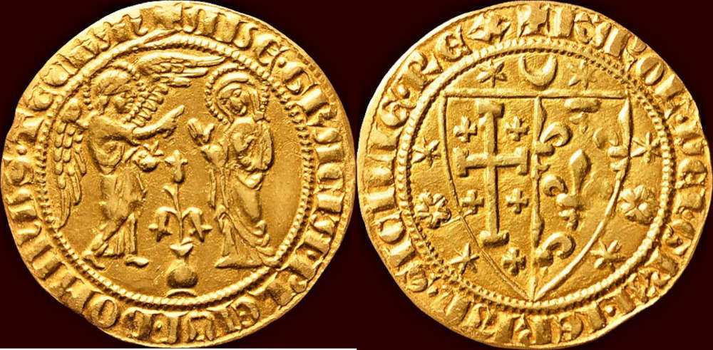 Italien. Neapel. Charles I. von Anjou (1266-1285). Salut d’or. Selten. Vorzüglich-. Munthandel G.Henzen. Verkaufspreis: 8.850 EUR.