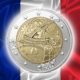 Die Münze, die alle 2-Euro-Sammler haben wollen, aber nicht mal diejenigen bekommen, die sie bezahlt hatten: Eine Gedenkprägung mit „Reverse-Proof“-Technik. Foto: Monnaie de Paris.