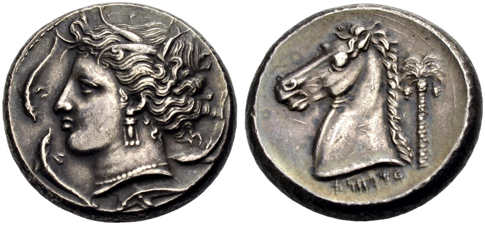 Los 115: Sizilien. Entella. Tetradrachmon, 320-300 v. Chr. Getönt. Vorzüglich. Startpreis: 1.000 EUR.