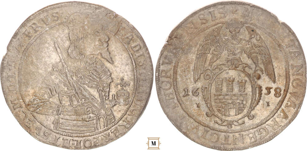 Polen. Wladislaw IV. (1632-1648). Taler, 1658. Monetarium. 6.000 EUR.