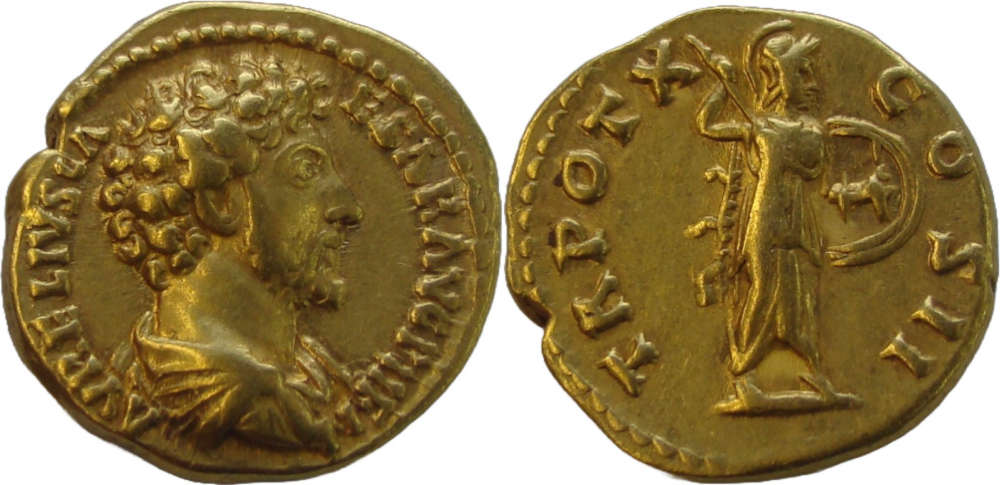 Römische Kaiserzeit. Marcus Aurelius als Caesar (139–161). Aureus, 139–161, Rom. Decapolis Numismatics. Verkaufspreis: 6.800 EUR.