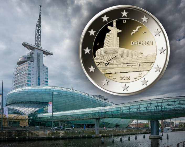 2 Euro Munze Bremen