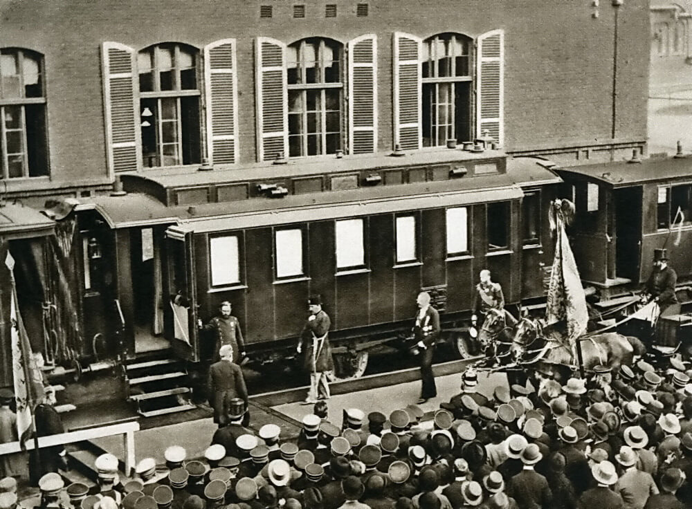 Nasir al-Din gets into his saloon carriage after visiting the Krupp works on 16 June 1889. Source: Wikipedia Nasir al-Din gets into his saloon carriage after visiting the Krupp works on 16 June 1889. Source: Wikipedia