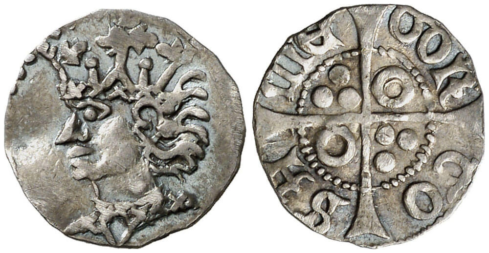 Königreich von Valencia. Juan II., 1458-1479. Terc de croat, Tortosa. Aus Auktion Aureo & Calicó 259 (2014), Nr. 585. Königreich von Valencia. Juan II., 1458-1479. Terc de croat, Tortosa. Aus Auktion Aureo & Calicó 259 (2014), Nr. 585.