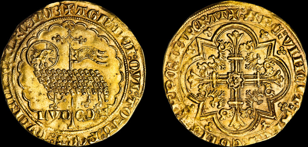 Belgien. Flandern. Louis II. von Male. Mouton d’Or, 1363–64. Wessex Coins. Verkaufspreis: 16.916 EUR. Belgien. Flandern. Louis II. von Male. Mouton d’Or, 1363–64. Wessex Coins. Verkaufspreis: 16.916 EUR.