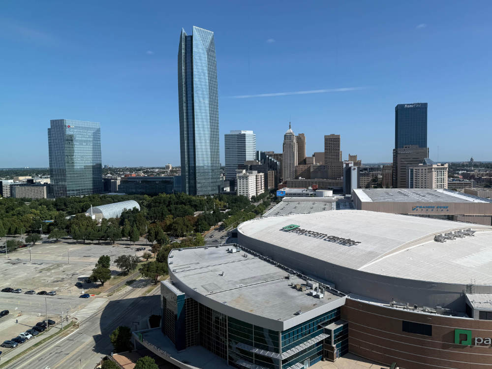Oklahoma City hat rund 1.2 Mio. Einwohner auf rund 1.500 Quadratkilometer Stadtgebiet. Damit hat Oklahoma City eine Einwohnerdichte von ca. 880 Personen pro Quadratkilometern. Zum Vergleich: im aktuell etwa gleich Einwohnerstarken, aber wesentlich kleineren München sind es 4.850 Personen pro Quadratkilometer. Foto: UK