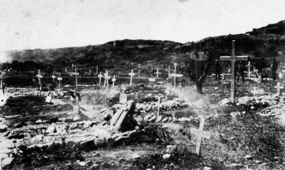 Friedhof, nahe der so genannten ANZAC Cove. State Library of Queensland