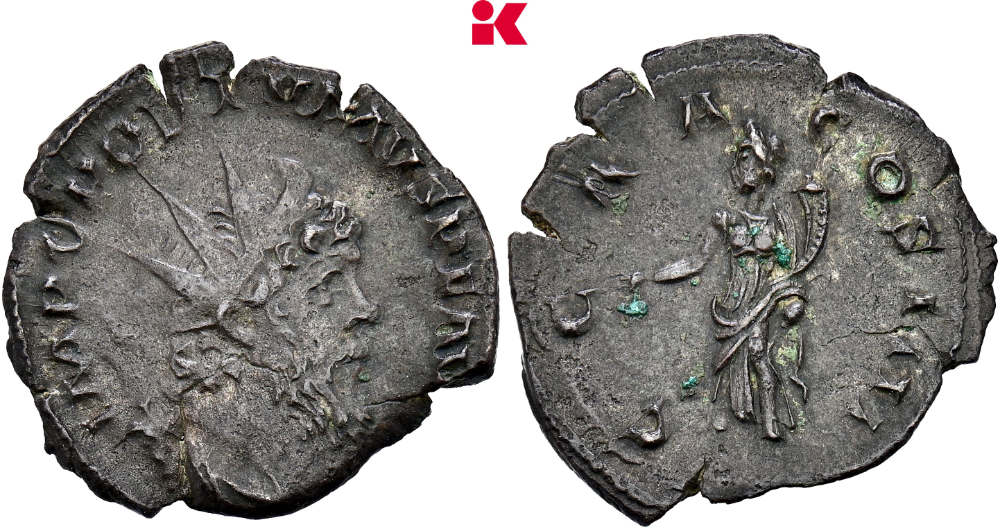 Postumus. Antoninian 268, Köln. Sehr selten. Sehr schön / Vorzüglich. Taxe: 1.500 Euro. Aus Auktion Künker 435 (18. November 2025), Nr. 9364