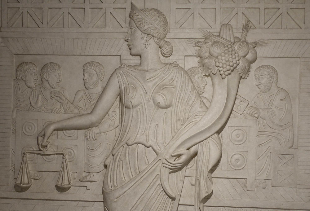 Moderne Darstellung der Moneta aus dem Museo Nazionale Romano. Foto: KW