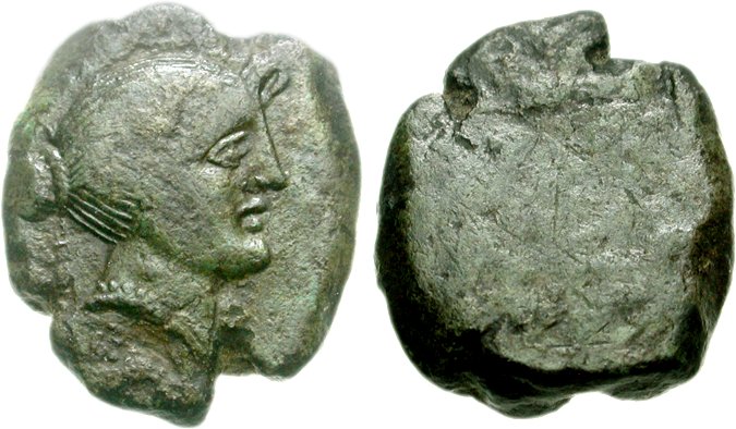 Vetulonia. Sextans, wohl 225-200 v. Chr. Aus Auktion Classical Numismatic Group, Mail Bid Sale 82 (2009), Nr. 137