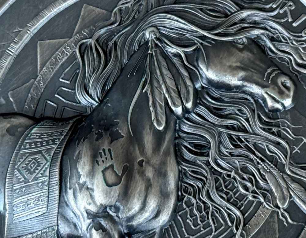 Detail aus einer bei Reischauer entstandenen Hochreliefprägung