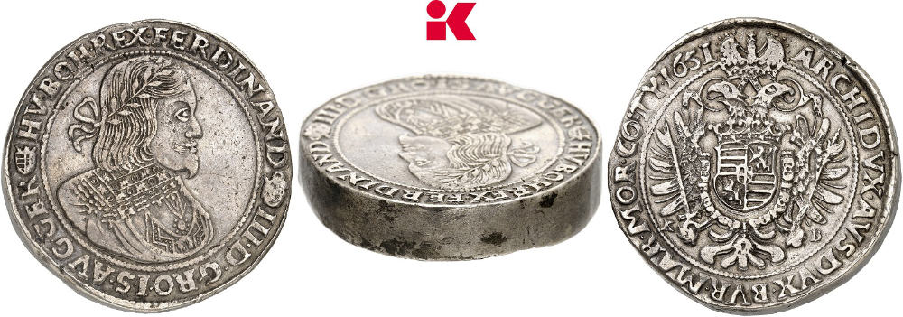 Habsburger Reich. Dicker fünffacher Reichstaler 1651, Kremnitz. Äußerst selten. Sehr schön. Aus Auktion Künker 437 (28. Januar 2026), Nr. 373. Taxe: 30.000 Euro. Zuschlag: 140.000 Euro