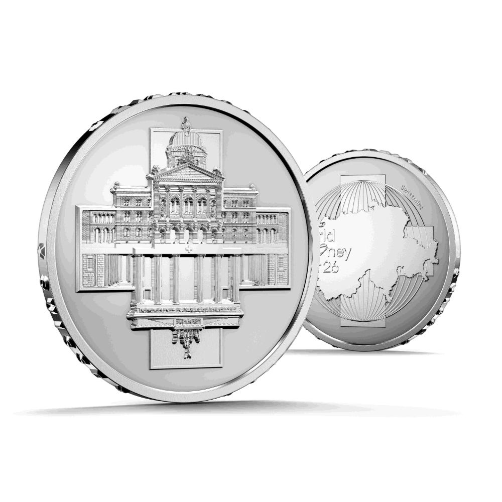 Die anlässlich der World Money Fair 2026 verkaufte Medaille der Swissmint war innert kürzester Zeit ausverkauft. Foto: Swissmint