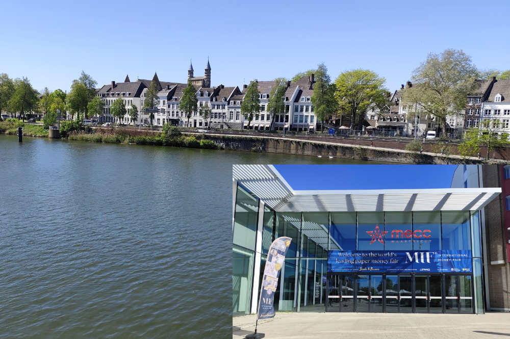 Blick auf die Altstadt und den MECC-Eingang der MIF. Foto: Andrea Pancheri