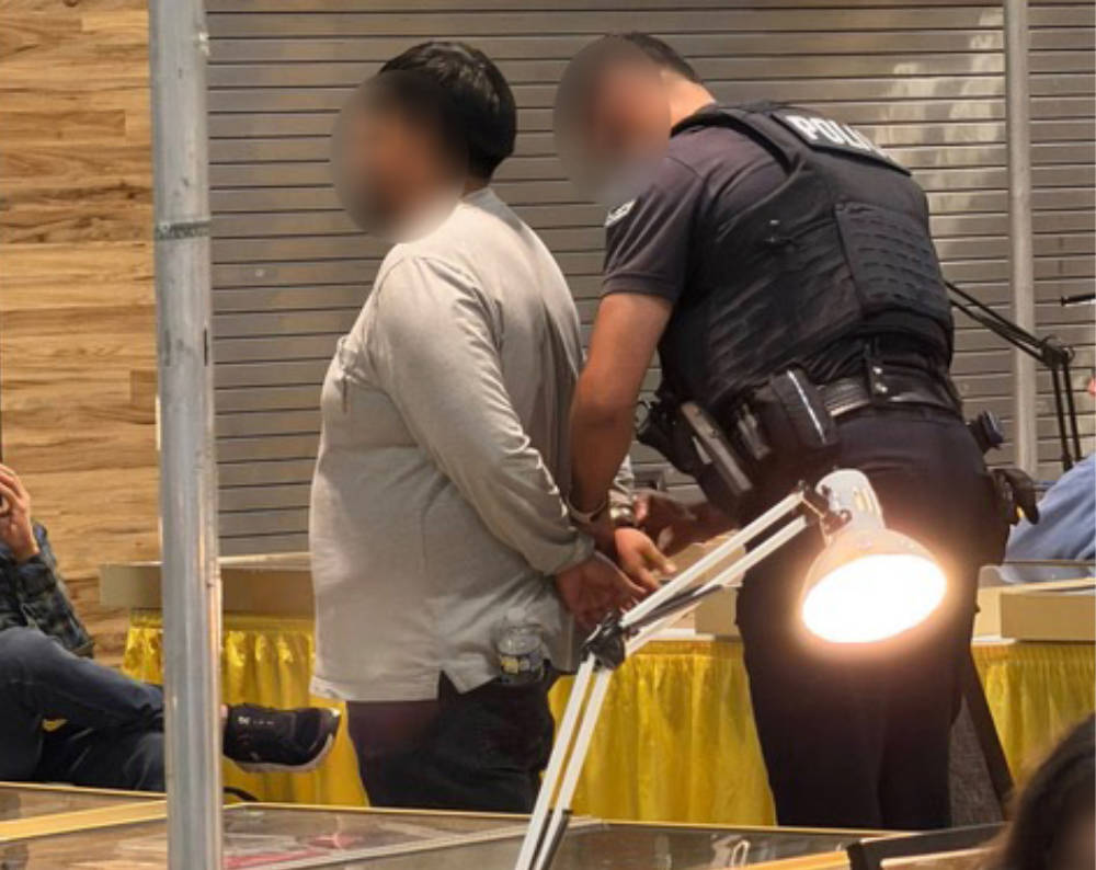 Ein Verdächtiger wird festgenommen. Es gilt die Unschuldsvermutung. Foto: CNCS