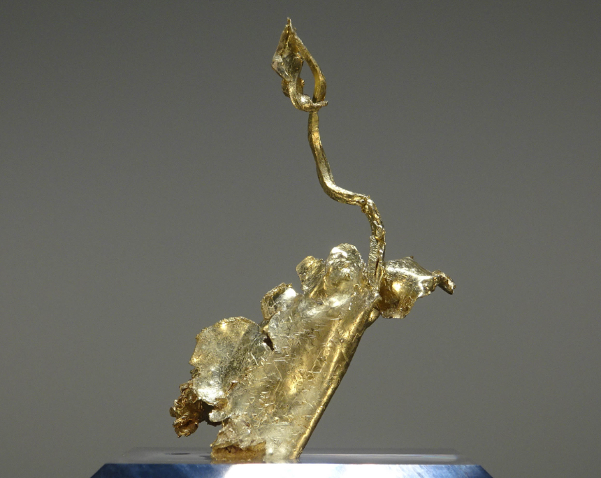 Gold aus der Round Mountain Mine / Nevada. Sonderschau The Munich Show 2023. Foto: KW.