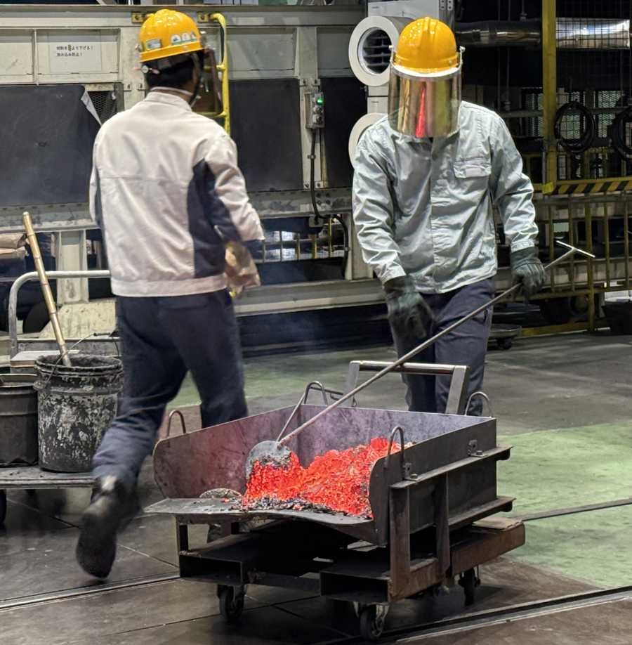Die Verunreinigungen sind aus dem Metall entfernt. Foto: UK