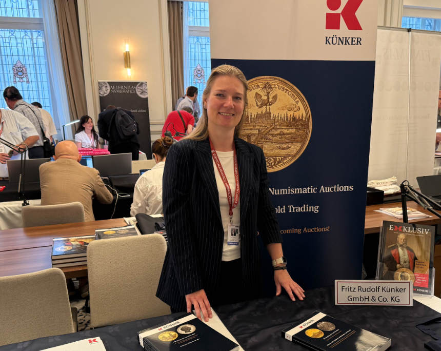 Inja MacClure war für Künker zum Evento Numismático gekommen. Foto: UK