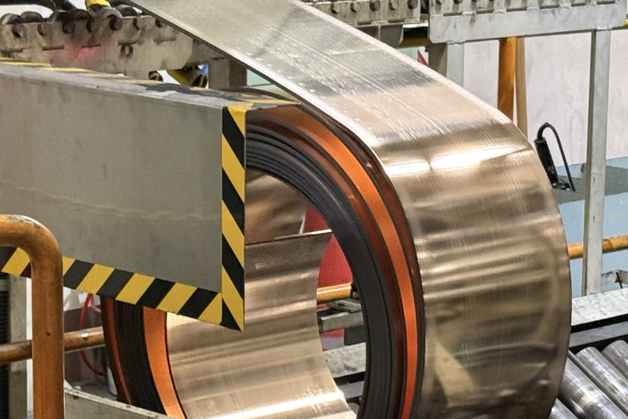 So sieht das Coil aus, nachdem seine Oberfläche entfernt wurde. Foto: UK