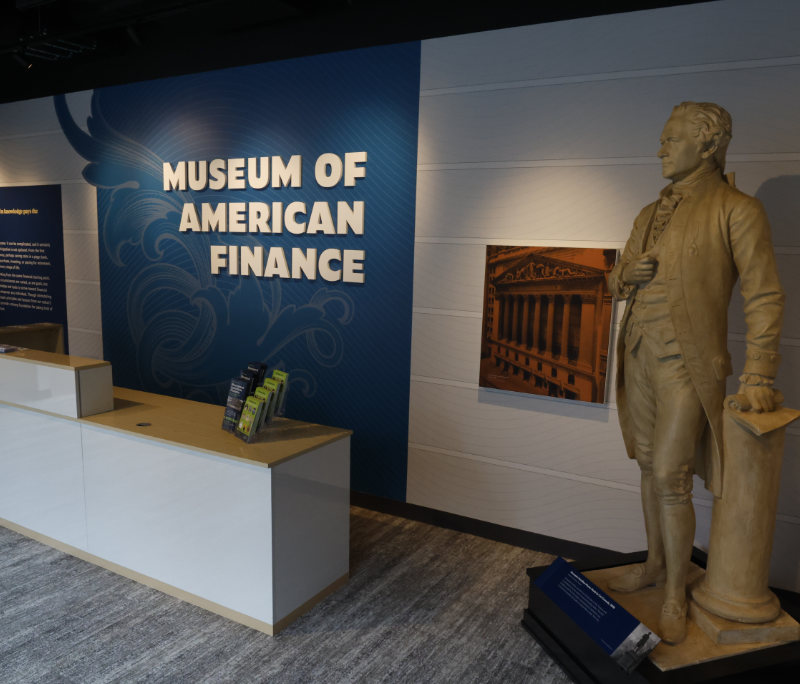 Foyer des Museum of American Finance. Foto: MoAF