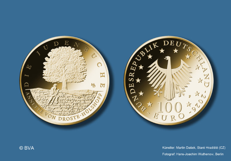 15. Juni 2026 - 100 Euro Sammlermünze 